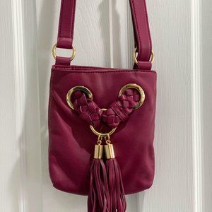 Michael Kors Braided Leather Tassel Crossbody Bag — Great condition